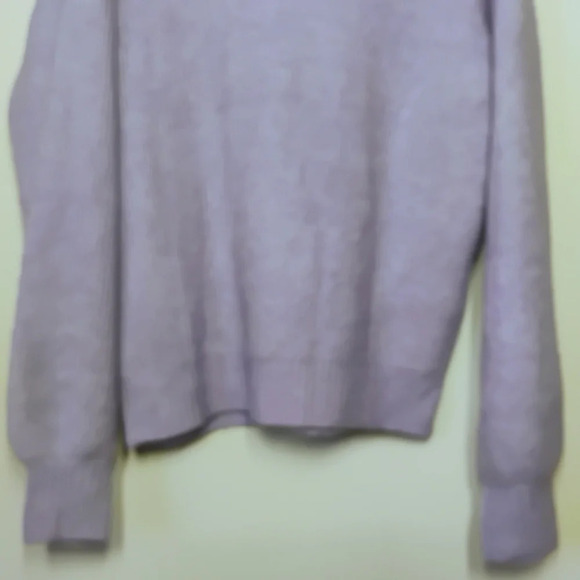 Nine West Lavender 1/4 Zip Ribbed Knit Oversized Pullover Sweater Size Small - Picture 6 of 14